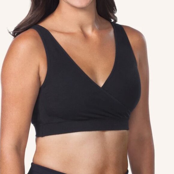 Leading Lady Harmony BLACK 2XL Crossover Comfort & Sleep Bra - Picture 1 of 4